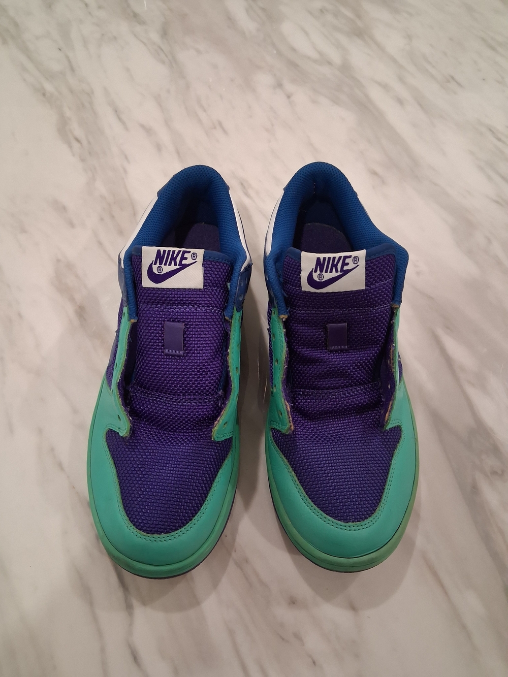 2007 NIKE DUNK LOW ATLANTIC BLUE PURPLE WOMENS SIZE 8 OG PREP SEA TRAVIS SB